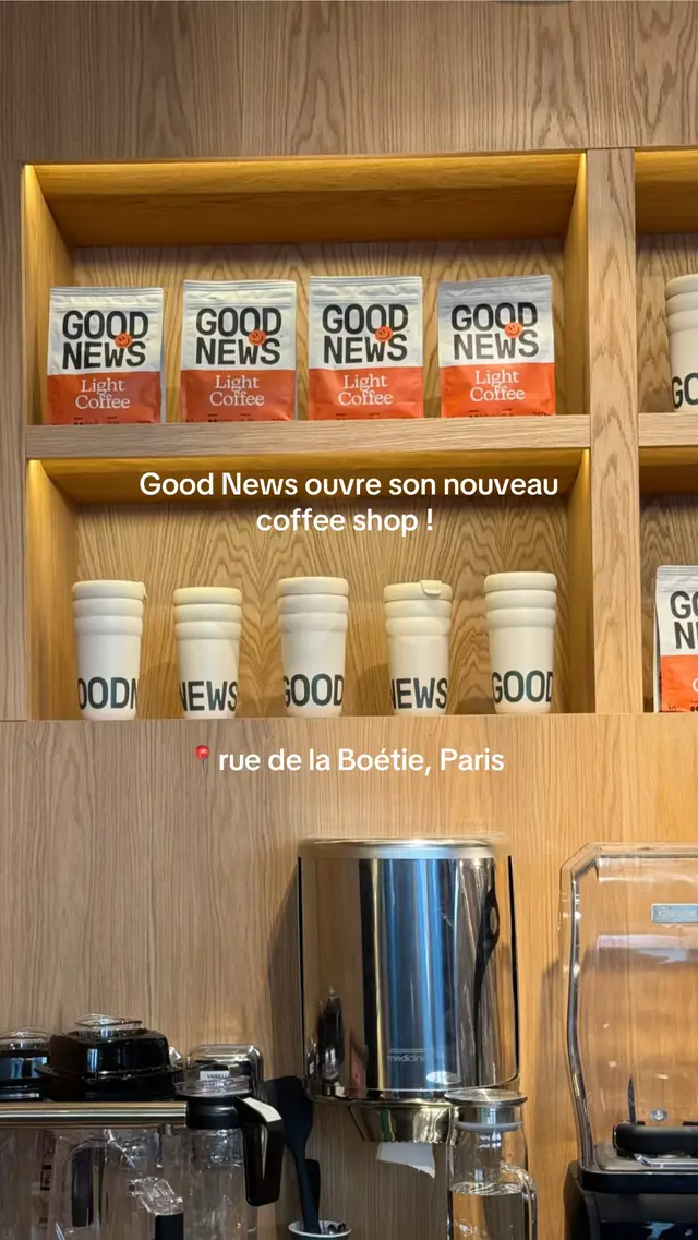 Une boisson offerte jusqu’au 17 septembre dans la nouvelle adresse @GoodNews - Boetie 🥺 Le concept est trop sympa, allez tester ! #coffeeshop #paris #goodnews #matcha #crashtest 
