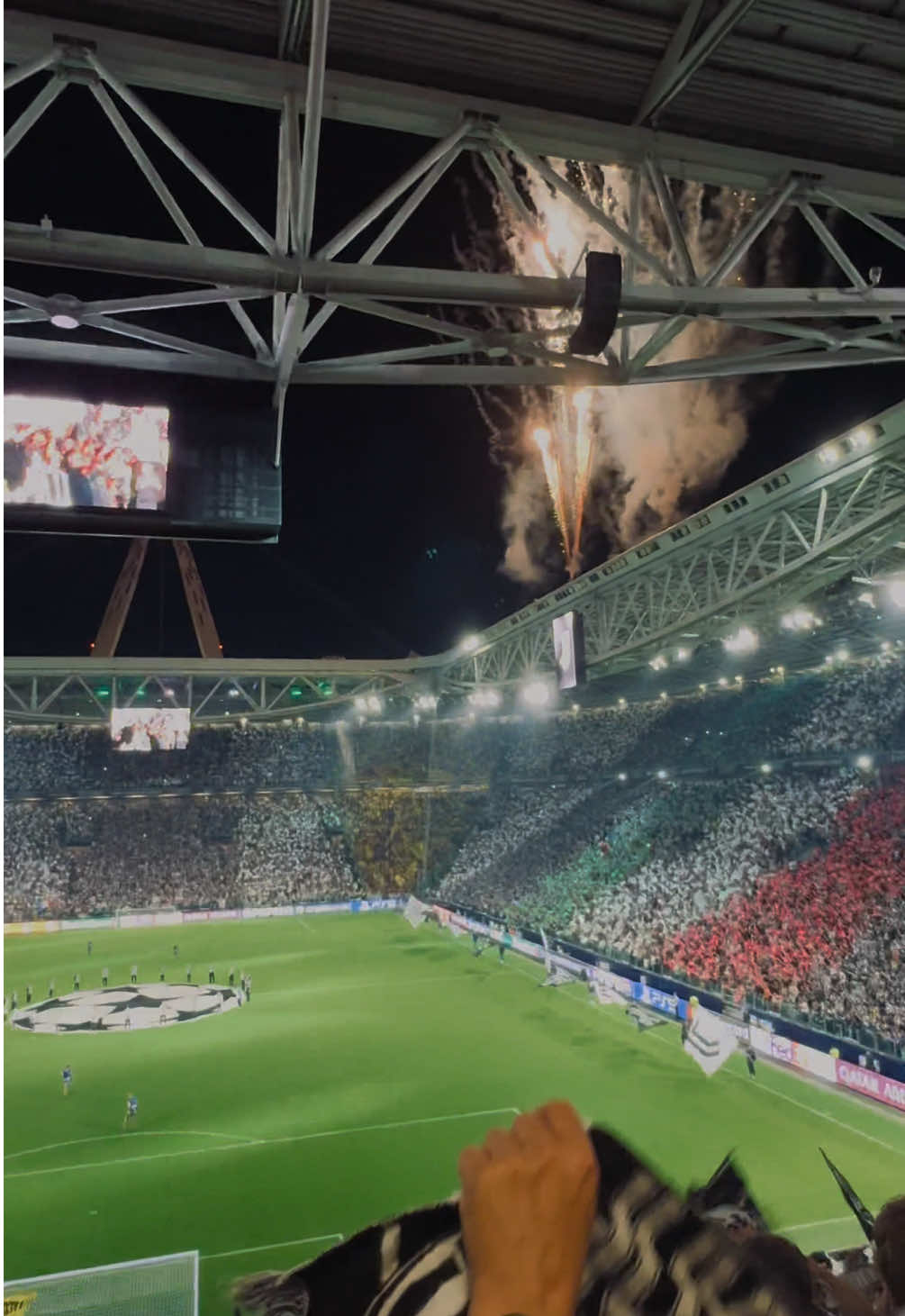 fino alla fine🤍🖤#juventus #borussiadortmund #championsleague #calcio #allianzstadium 
