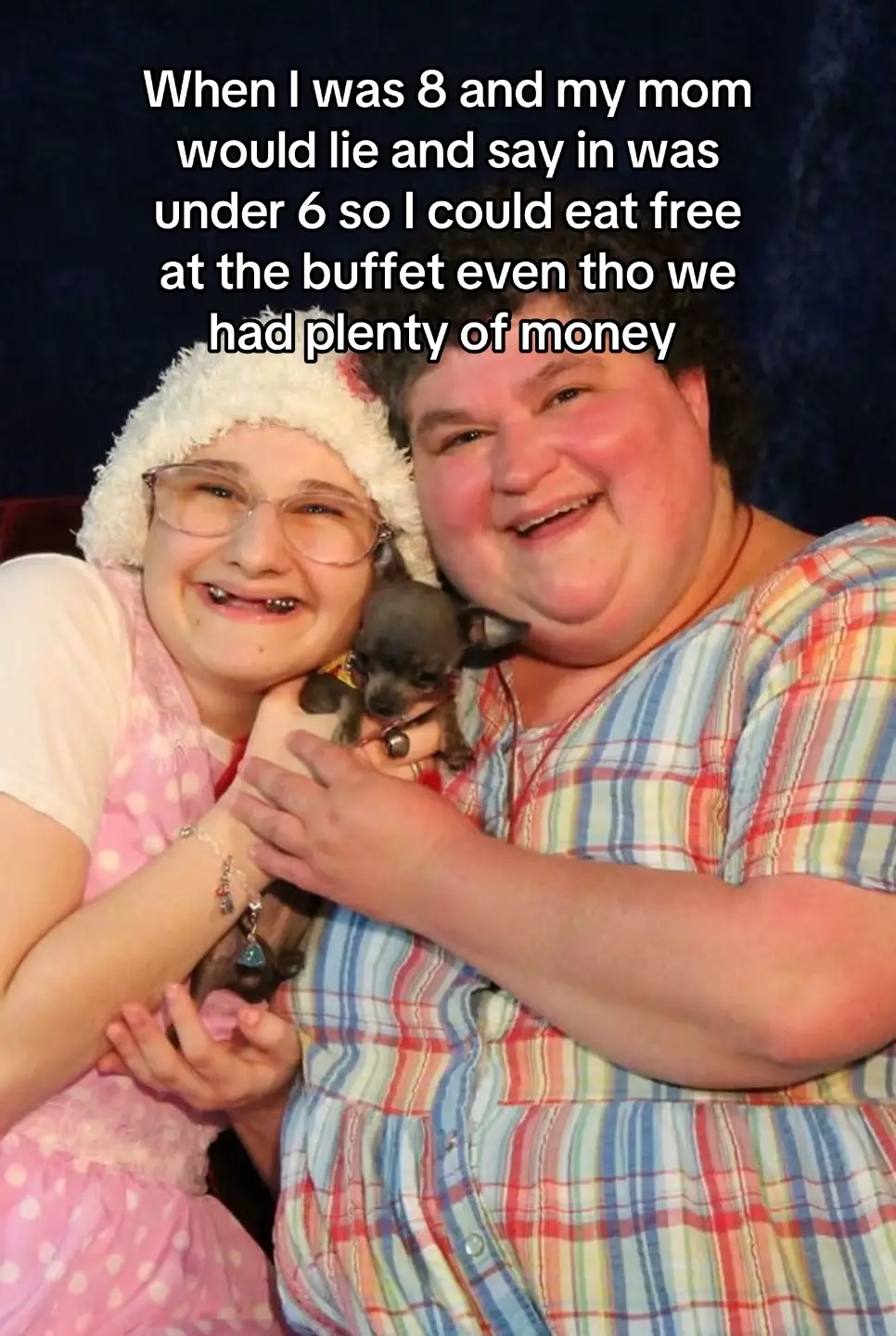 One time I outted her and she was like OH YEAH you did just turn 8 as if my birthday isn’t the day before hers. I only remember it at ponderosa of all places 😭 Lmfao I love her. #joke #childhood #lmao #gypsyrose #darkhumor 