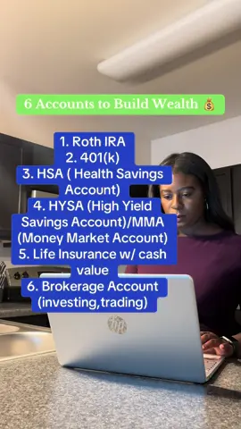 6 Accounts to Build Wealth! 💰 #howtobuildwealth #wealthylifestyle #makingmoney #howtogetrich 