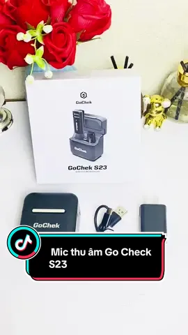 Mic thu âm Go Check S23 lọc âm thanh ồn quay video và livestream .  #miccrogochek #microkhongday #mickhongday #micloctiengon #xuhuong 