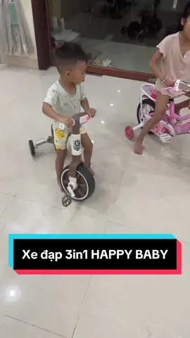 🚲🌟 Xe đạp 4 bánh 3in1 HAPPY BABY – không chỉ là xe, mà còn là người bạn đồng hành trên từng bước trưởng thành của bé yêu 🤩 👉 Từ tập đi, tập đạp cho đến tự tin vi vu, chỉ với 1 chiếc xe – bé có đủ 3 chế độ chòi chân – tập đi – đạp xe 4 bánh. 🎶 Đèn LED nhấp nháy rực rỡ kết hợp nhạc vui nhộn, bé hứng thú như đang tham gia “show diễn ánh sáng” mini. 💪 Khung xe chắc chắn, bánh xe êm ái, an toàn tuyệt đối – để mẹ yên tâm, bé vận động thỏa thích. 🎁 Món quà tuyệt vời, giúp bé phát triển thể chất, rèn kỹ năng giữ thăng bằng và tự lập ngay từ nhỏ. #xedap3in1 #xedap4banh #xedapchobe #xechobe #xechoichan