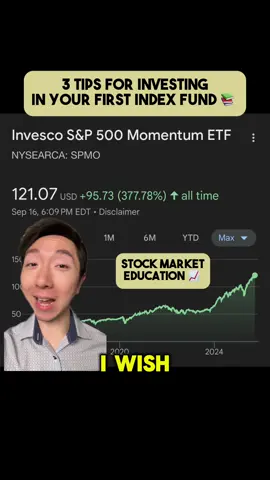 3 Tips for investing in your first index fund. 📚 These are beginner tips I wish I knew when I first started in the stock market. #TikTokLearningCampaign #financialliteracy #indexfunds #investing #PersonalFinance 