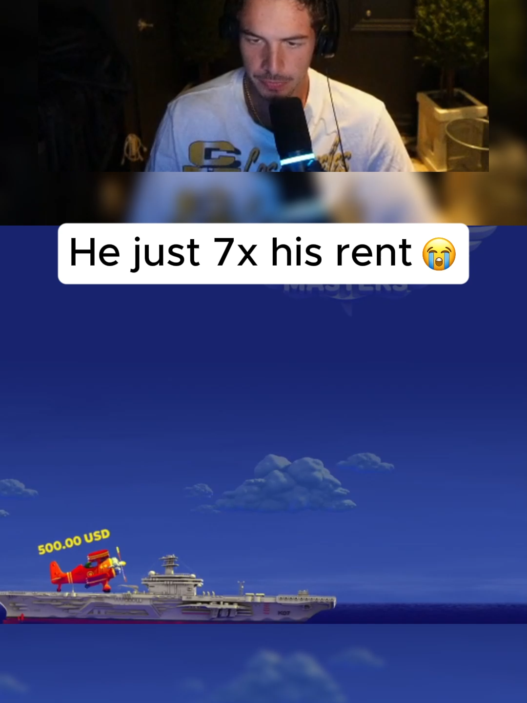 Bro just 7x his rent #kickstreaming #planegame #aviamasters
