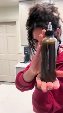 Hair growth oil recipe- everything I used is on my Amazon storefront 🤍 I have been using this oil for years helps with hair shed. I massage this into my scalp before I wash my hair  #Recipe #curlyhairroutine #washday #hairgrowth #fyp 
