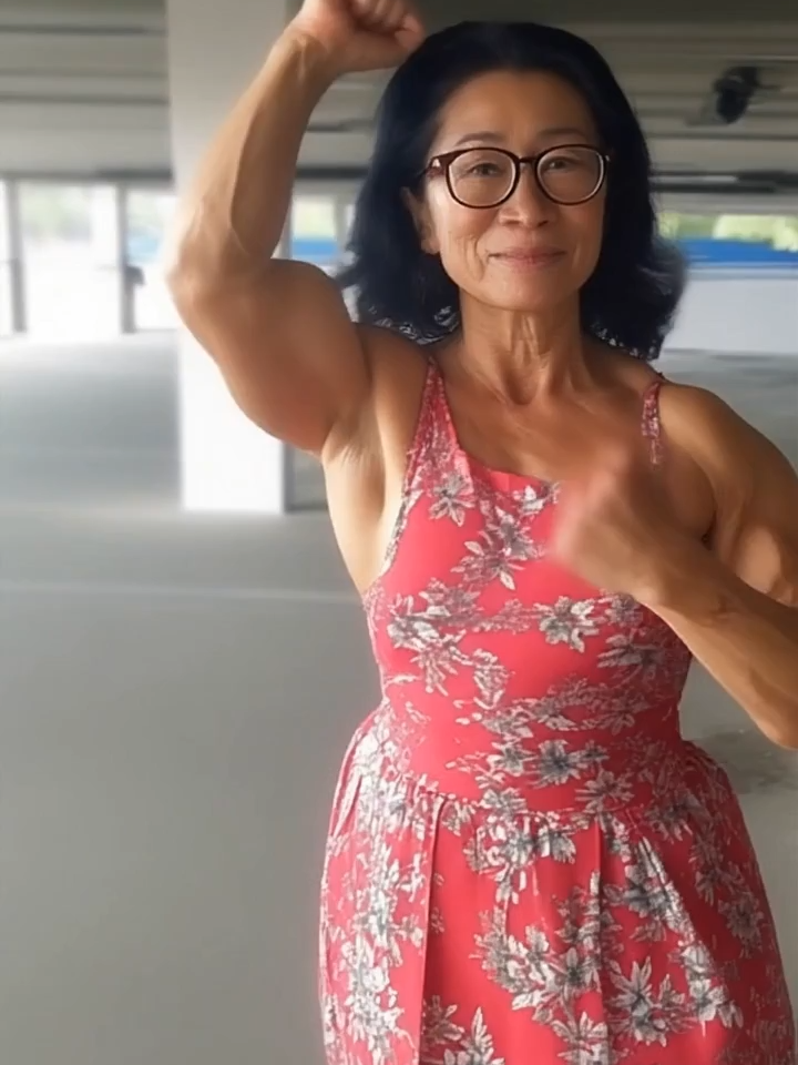 Stunning at any age! #FitnessLifestyle #FitVibes #MuscleLovers #femalemuscles #strongandpretty #musclemommy #femalemuscle #over50club #over50women #MuscleQueen #musclemom #Bodybuildingpassion #strongandstunning