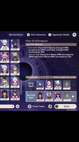 New 6.0 Abyss Gaming + Fischl Trios Floor 12 Full Stars (4* Weapons Only) #GenshinImpact 