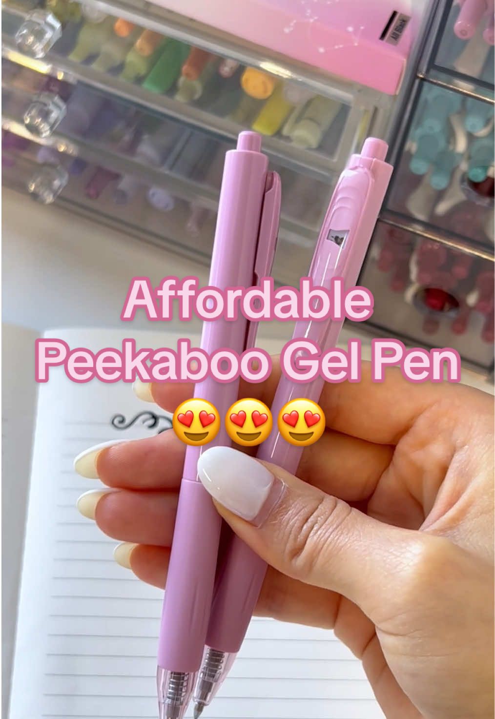 Wait… did my pen just wink at me? No wonder my notes look happier.😍😍😍#pentest #pentok #gelpen #stationery #tiktokshopfinds 
