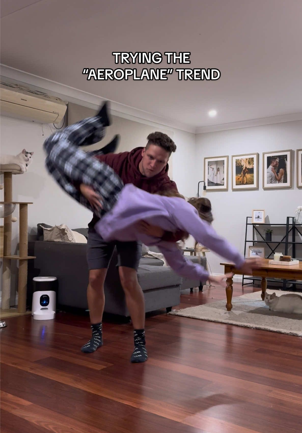 Bit late to the trend but posting this today in celebration of my man’s birthday. Happy Birthday @Tyler Mcconchie ! Goofy moments like these are some of my fave. I love you ❤️ #airplanechallenge #couplechallenge #tiktoktrend #flyingchallenge #trend