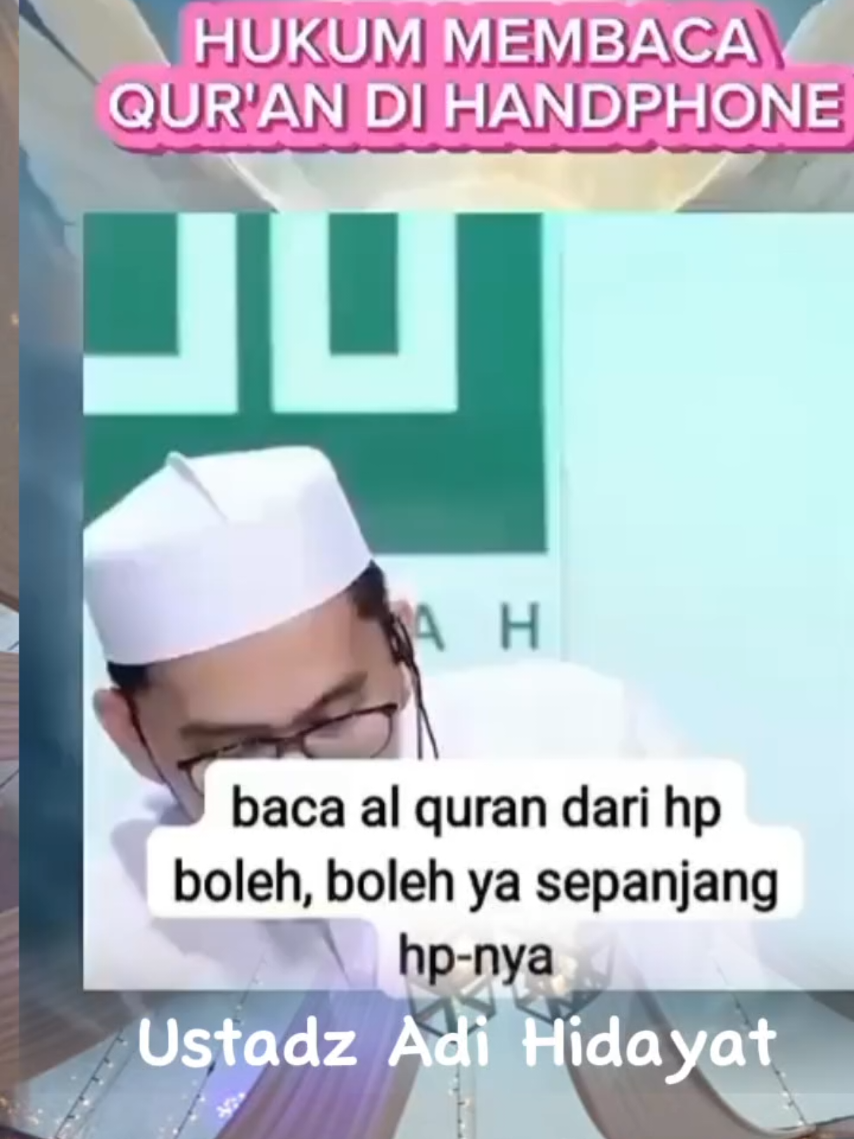 hukum baca Alquran dalam handphone #ustadzadihidayat #alquran #allah #islam #fyp 