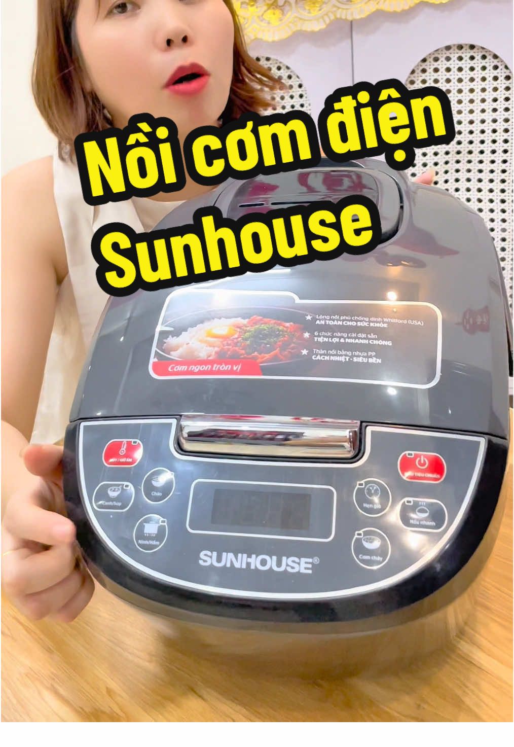 Nồi cơm điện tử sunhouse chính hãng #noicom #noicomdien #noicomdiendientu #noicomdiensunhouse #xuhuong 