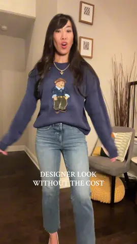 🐻 Designer vibes without the price tag 🐻 This Teddy Bear sweater gives major old money aesthetic with its classic crewneck fit + luxe details. High-quality, cozy, and the perfect look for less piece you’ll wear on repeat this fall + winter. ✨ Affordable luxury never looked this good!  #OldMoneyStyle #LookForLess #DesignerLook #FallSweaterWeather #ootdfashionstyle