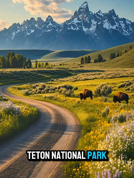 Grand Teton National Park #grandtetonnationalpark  #nationalpark  #sunset  #foryoupage #naturelovers 