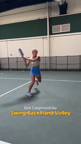 Swing back hand volley #pickleball #backhand #dink #drill 
