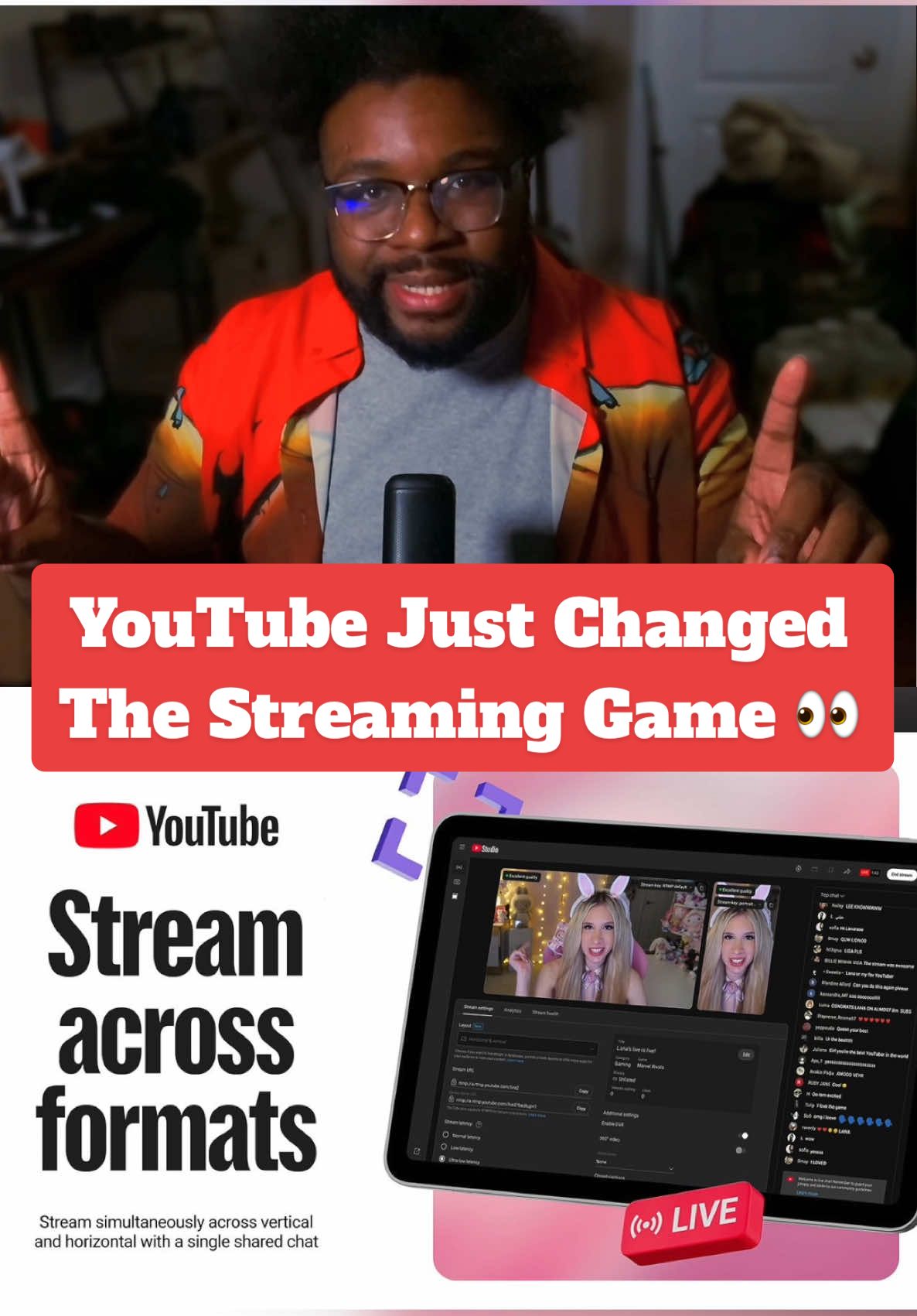 YouTube just gave creators CHEAT CODES to growing their channels 😱 #youtube #livestreaming #growth 