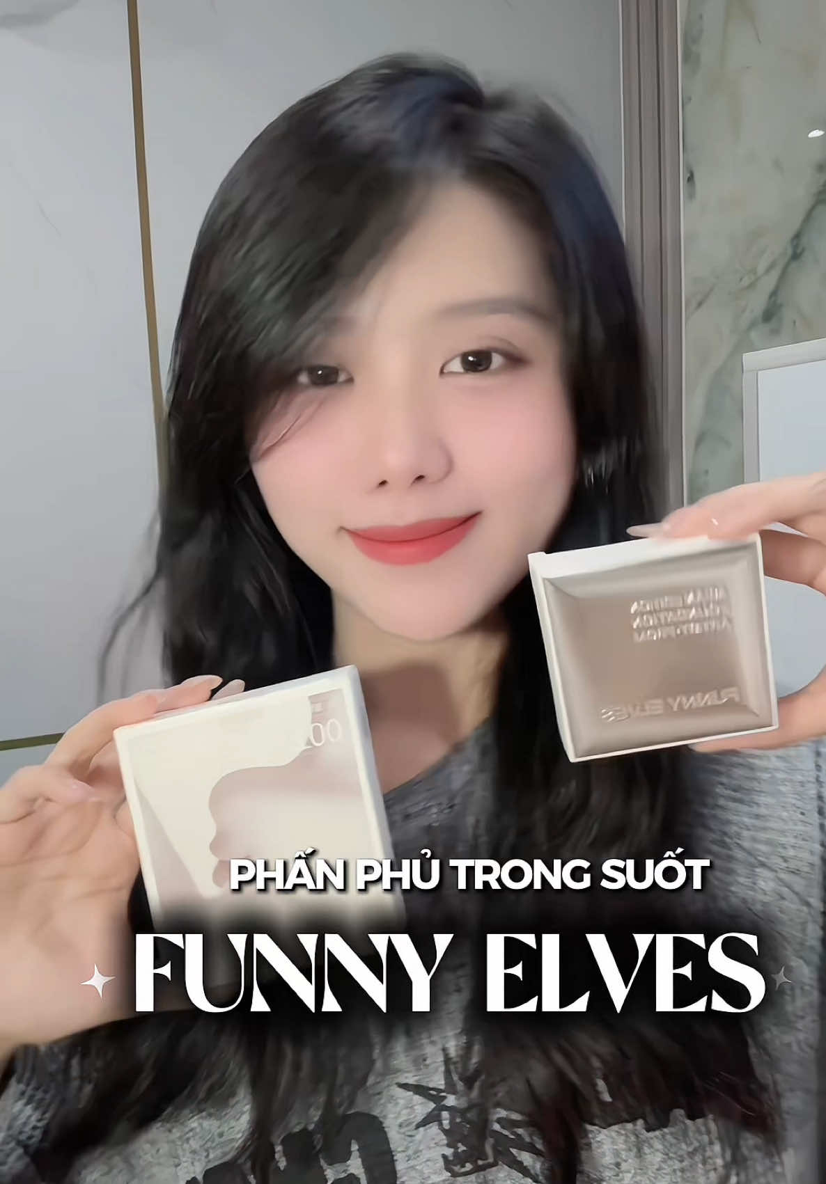 Gu bà nào thích phấn phủ mỏng nhẹ mà không dày phấn thì hốt liền em này 🤍 #phanphu #funnyelvesvn #phanphumongnhe #phanphukimcuong #reviewlamdep 