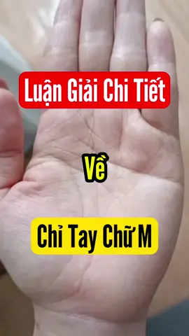 Chỉ tay chữ M |Zal0: 035.6868.967 để xem chi tiết #chitay #xemchitay #chitaytailoc #xuhuong #viral 