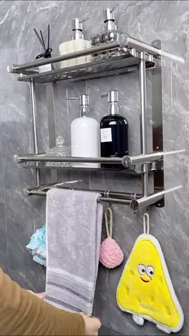 Kệ Để Đồ Treo Khăn Phòng Tắm ,Nhà Bếp Dán Tường Chất Liệu Inox Ko Han Rỉ ,Đa Dạng Kích Thước ,Tiết Kiện Không Gian#dogiadungtienich #hot #thinhhanh #lenxuhuong #thinhhanhxuhuong #xuhuong #hottrend #thinhhanhtiktok #hottrendtiktok #xuhuongtiktok 
