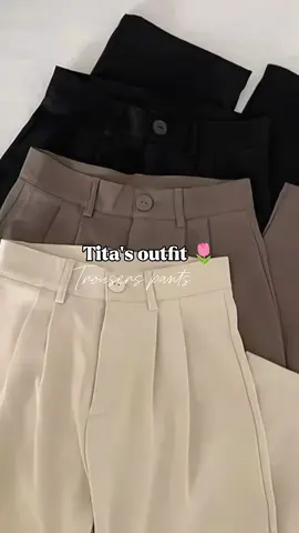Recommend tita's outfit 🌷 trousers pants 🌷 #trousersoutfit #pants #highlight #titasoutfitideas #affiliate 