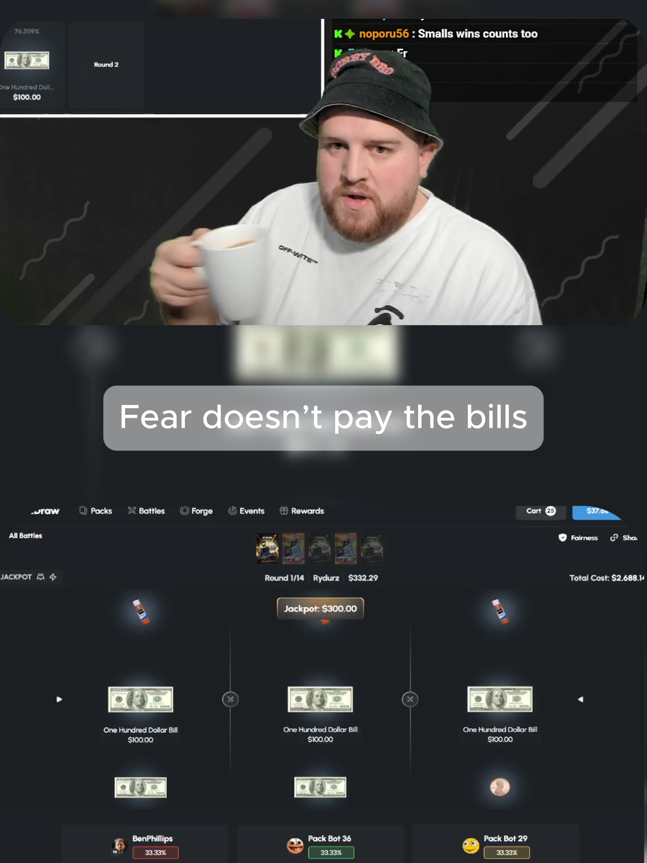 Fear doesn’t pay the bills