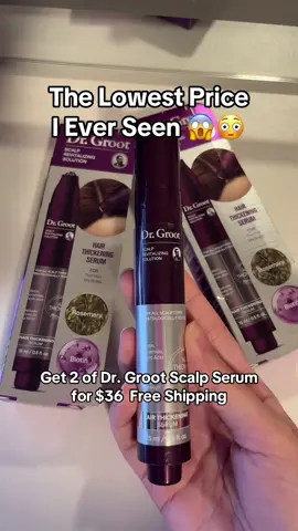 End 9/23 💜 Get 2 Of #DrGroot Scalp Serum Only $36 Free Shipping 💜 #haircare #hairloss #scalpserum #TiktokShopCreatorPicks 