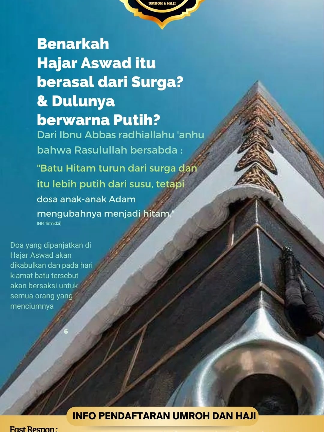Benarkah Hajar Aswad itu berasal dari surga ? #arafahalhajjindowisata #arafahalhajj #umrohjakartatimur #travelumroh #umrah #haji #umroh2025 #paketumroh #pakethaji #ahwjakarta #ahwtravel #ahw #bacalahalquran #umrohagustus #umrohplusthaif #umrohplus #promoumroh #ramadan #ramadhan #tiangagama #sholat #shalat #amalan #amalanramadhan #sholawat #doauntukharijumat #selamatidulfitri #agentravelumroh #travelumroh #hajaraswad