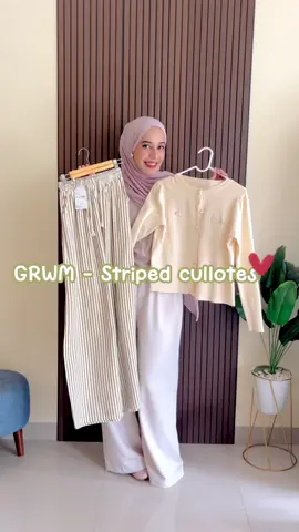 Sukaaa bgt kulot stripe bahan rayon giniii ademmm💛 #kulothighwaist #kulotrayon #kulotstripe #kulotwanita #celanakulot 