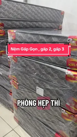 Nệm gấp 2 , nệm gấp 3 mảnh tiện gọn cho anh chị có không gian phòng  ngủ hẹp , tiện cho gấp gọn như phòng trọ , kí túc xá ,…. Hoặc công việc thường xuyên phải di chuyển #caosutonghop  #nemgamcaosu    #noithatphongngu  #nemgap3 #nemgap2 