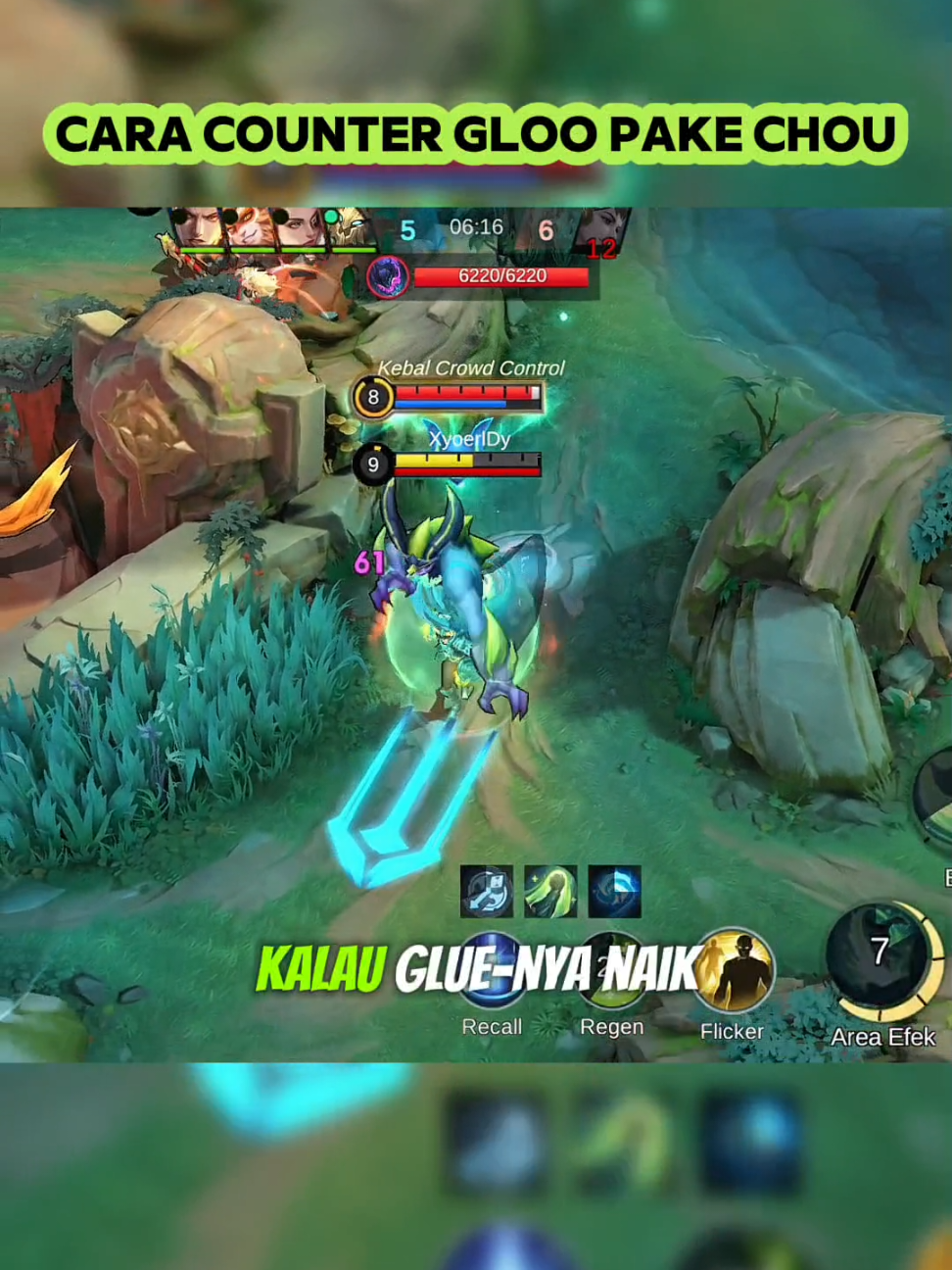 Cara counter gloo pake chou exp #MLBBNEXT2025 #NEXTJagoanMabar #MLBBObsidia #MLBB 