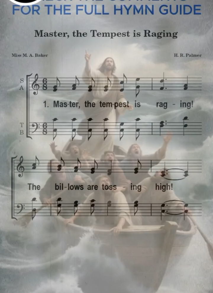 Master, the tempest  Is Raging #hymn #hymns #churchhymns #lyricsvideo #masterthetempestisraging 