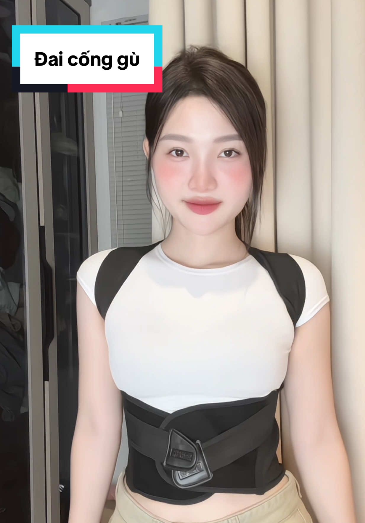 Đai chống gù lưng JUSTFIT, hỗ trợ cải thiện vóc dáng #daichonggu #justfit 