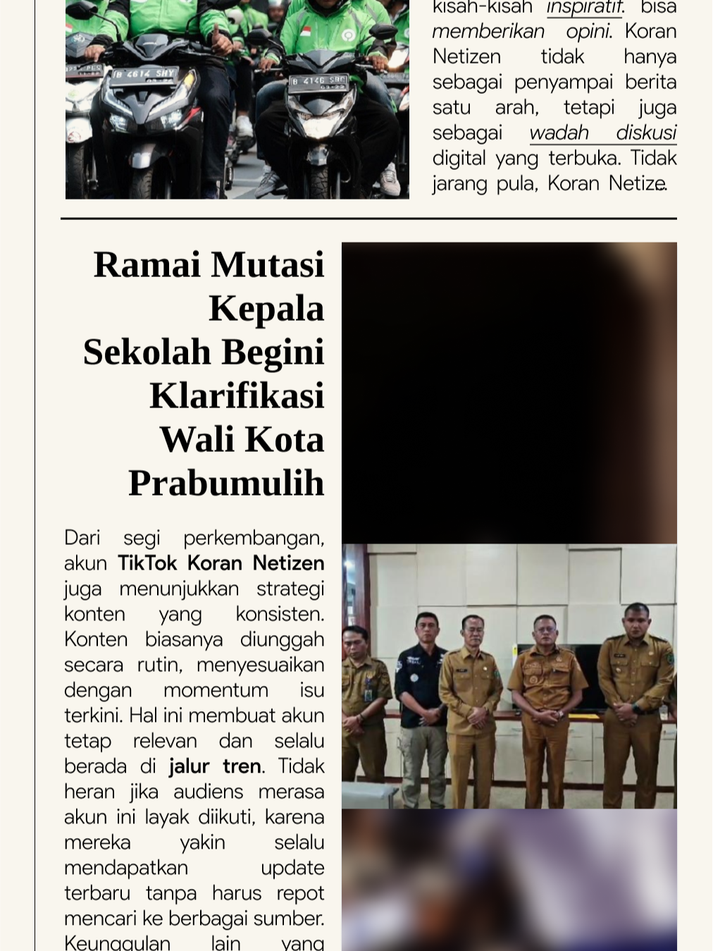 Kasus mutasi Kepala SMPN 1 Prabumulih bikin heboh publik. Awalnya, ia bersama seorang satpam dimutasi usai menegur siswa yang bawa mobil ke sekolah. Siswa itu disebut-sebut anak Wali Kota, sehingga isu makin panas. Warga dan netizen ramai protes, apalagi mutasi dianggap tidak adil. Tapi Wali Kota Prabumulih langsung membantah, menyebut tuduhan itu hoaks. Akhirnya mutasi dibatalkan, dan sang kepala sekolah kembali ke posisinya. #viral #Prabumulih #KepalaSekolah #fyp #titiktengah #mutasikepalasekolah #zonaberitasingkat