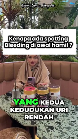 Ni antara beberapa punca kenapa ada spotting beleding ketika awal hamil. Amalkan nutrisi sokongan untuk penempelan awal janin&tumbesaran janin serta Hb ibu. 