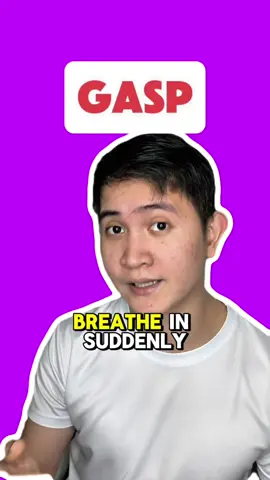 ✨ Word of the Day: Gasp ✨ In Tagalog: Napasinghap 👉 What made you gasp in surprise? Comment below! 👇 #WordOfTheDay #LearnEnglish #EnglishTips #DailyEnglish #englishforfilipinos 