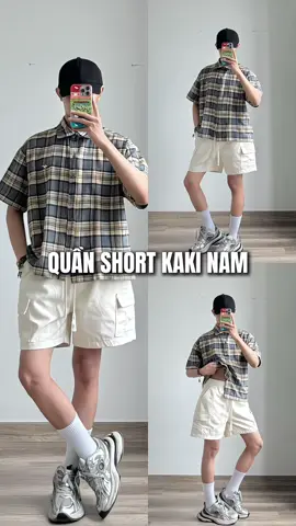 Quần short kaki nam brand bamihome #outfit #xuhuong #review #fyp 