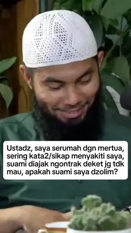 Serumah dengan mertua bagi istri umumnya memang butuh perjuangan, kasus yang banyak juga kami temui, ada saja gesekan yang terjadi, tak jarang membuat sang suami stress dalam pilihan-pilihan sulit, sudah terhimpit begitu masih dituduh nggak adil bahkan dzolim, maka perlu sekali mendudukan setiap poin perkara sesuai porsinya, wallahu a'lam