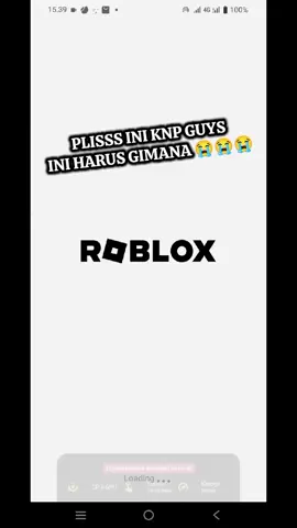 Ini Gimanaa😭😭. ini aku habis hapus data ngikutin cara orang biar media nya bisa kesimpen lagi kokkk malah gk bisa loginnn😭😭#tolong #petunjuk #fyppppppppppppppppppppppp #roblox 