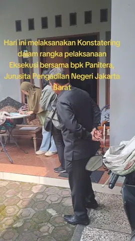Hari ini melaksanakan Konstatering dalam rangka pelaksanaan Eksekusi bersama bpk Panitera, Jurusita Pengadilan Negeri Jakarta Barat #lelangbank  #lelanghaktanggungan  #speasialisproperti  #speasialisproperti  #perkaralelang 