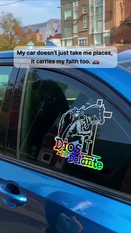 Road feels safer when He's leading.  #fyp #customdecals #stickersforcars #carstickers #truckdecals #tiktokshoprestock 