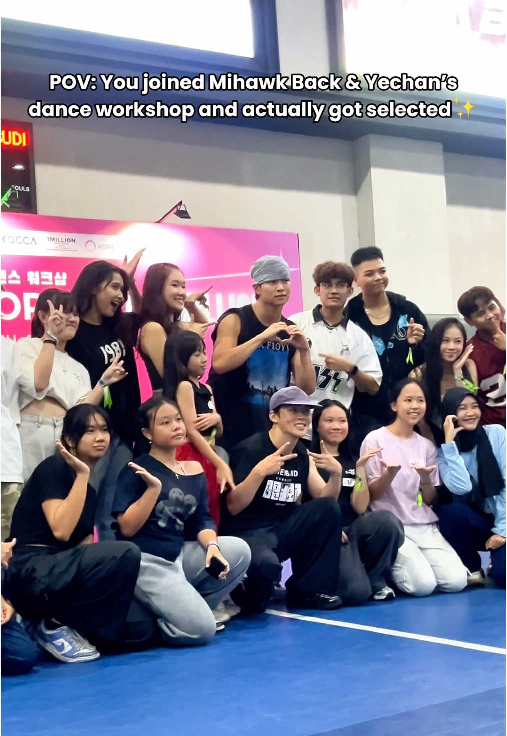 still not over the energy from the dance workshop — it was EVERYTHING 🖤🎶 thank you @1MILLION Mihawk Back & Yechan for the energy and dope choreo!✨ #dance #dancetok #1million #kpop 