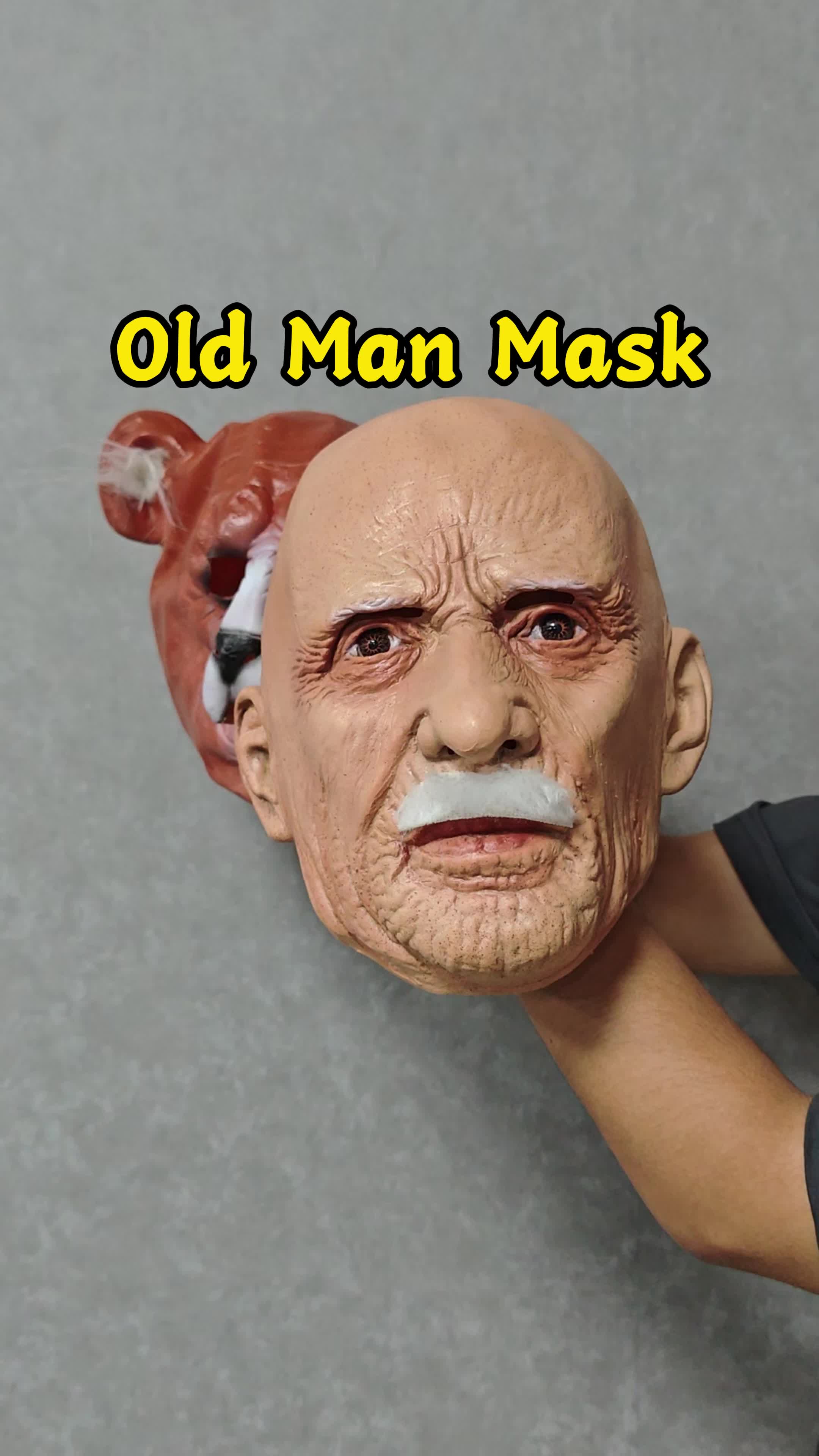 PATYGR Realistic Full Head Latex Mask for Men Old Man Costume with Beard Halloween Cosplay Carnival Masquerade Party Props Headgear Accessories Creepy Spooky #halloweenmask #halloweenmakeuplook #halloweenmakeuptutorial #halloweenmakeupideas #ledhalloweenmask #3dprintedcosplay #halloweenfacepaint #plussizehalloweencostume #halloweenclownmakeup #fullerhair #PATYGR #Cosplay #Party #mask