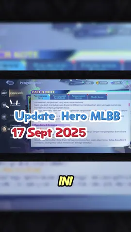 Untuk update 4 map baru, item roam, dan update item lainnya ditunggu yaa guys! 🔥 #NEXTJagoanMabar #MLBBNEXT2025 #MLBBIDCreator  #MLBBObsidia #MLBB
