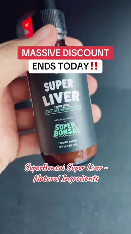 SuperBonsai Super Liver - Natural Ingredients Trending products flash sale discount  #tiktokshoprestock #superbrandclub #viralontiktokshop #TikTokShopCreatorPicks #liver @SuperBonsai  Final price may vary depending on each customers available coupons. Promotion may have ended by the time you see this.