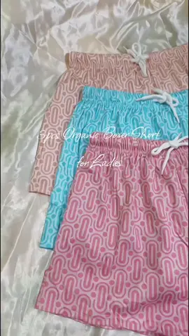 3set Organic Boxer Short for Ladies😍✨ magaan, malambot at very stretchy ang tilaa 💯✅ #organic #organicboxershorts #boxershortforwomens #womenboxer #boxershort 
