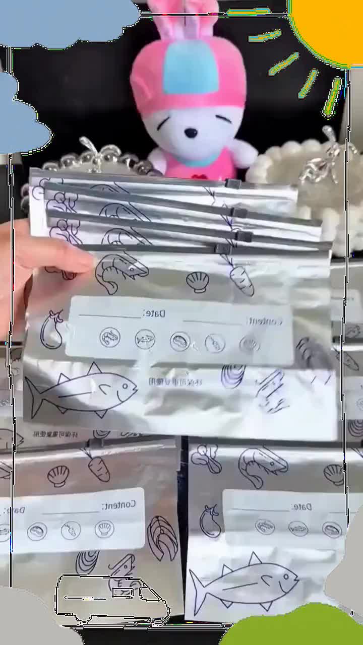 ถุงเก็บอาหารอลูมิเนียมฟอยล์คุณภาพสูง ใช้สำหรับเก็บรักษาอาหารในตู้เย็น ถุงเก็บอาหารแช่แข็งสำหรับใช้ในบ้าน #ถุงเก็บอาหารในตู้เย็น #ถุงเก็บรักษาอาหาร #ถุงอลูมิเนียมฟอยล์ #ของใช้ในชีวิตประจำวัน 