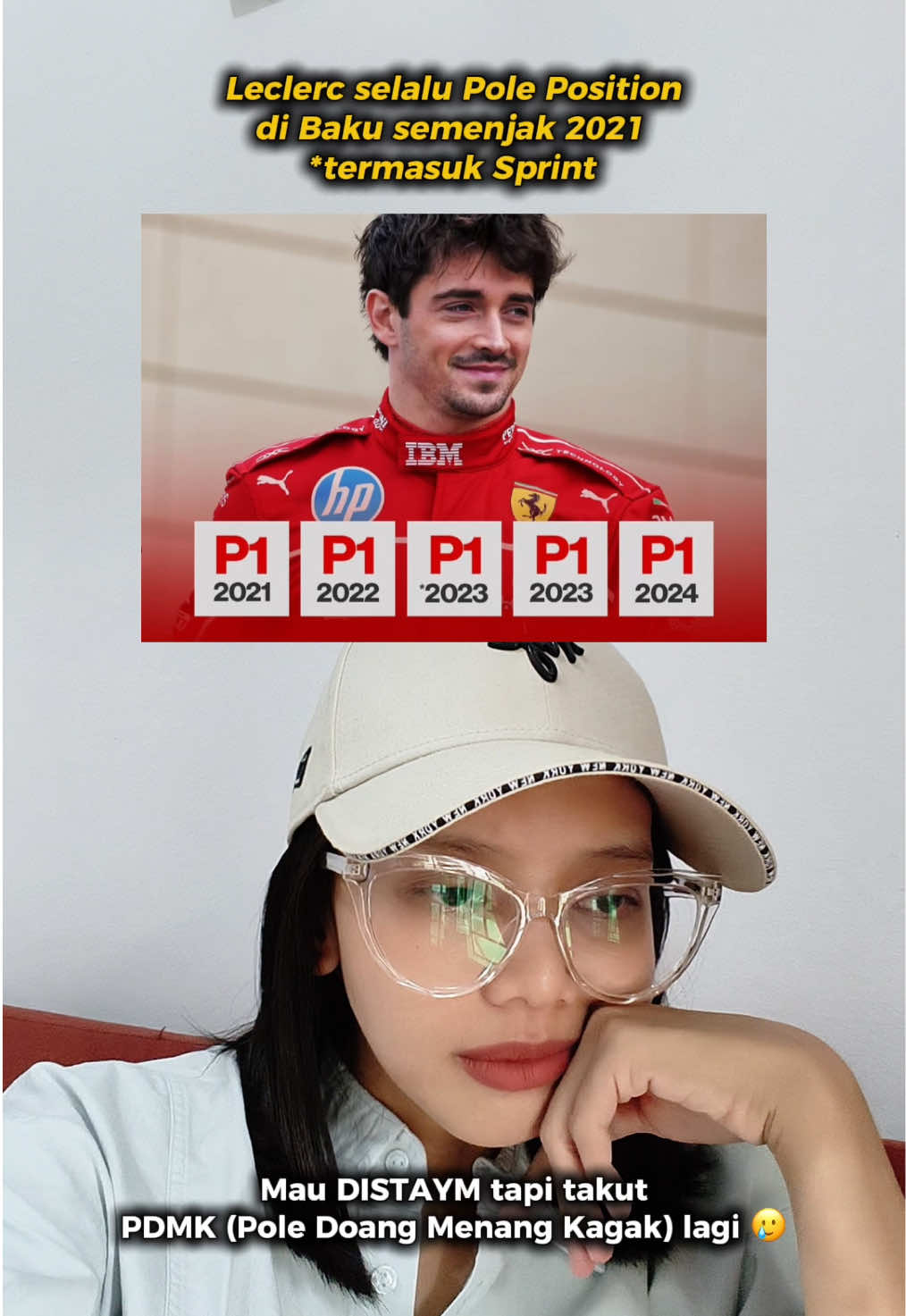 Tolong hentikan kutukan PDMK ini, Leclerc orang baik 😢 #f1 #f1tiktok #formula1 #charlesleclerc #azerbaijangp 