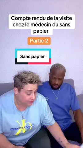 Compte rendu de la visite chez le médecin du sans papier #humour #france #sanspapier #couplemixte #blackandwhite 