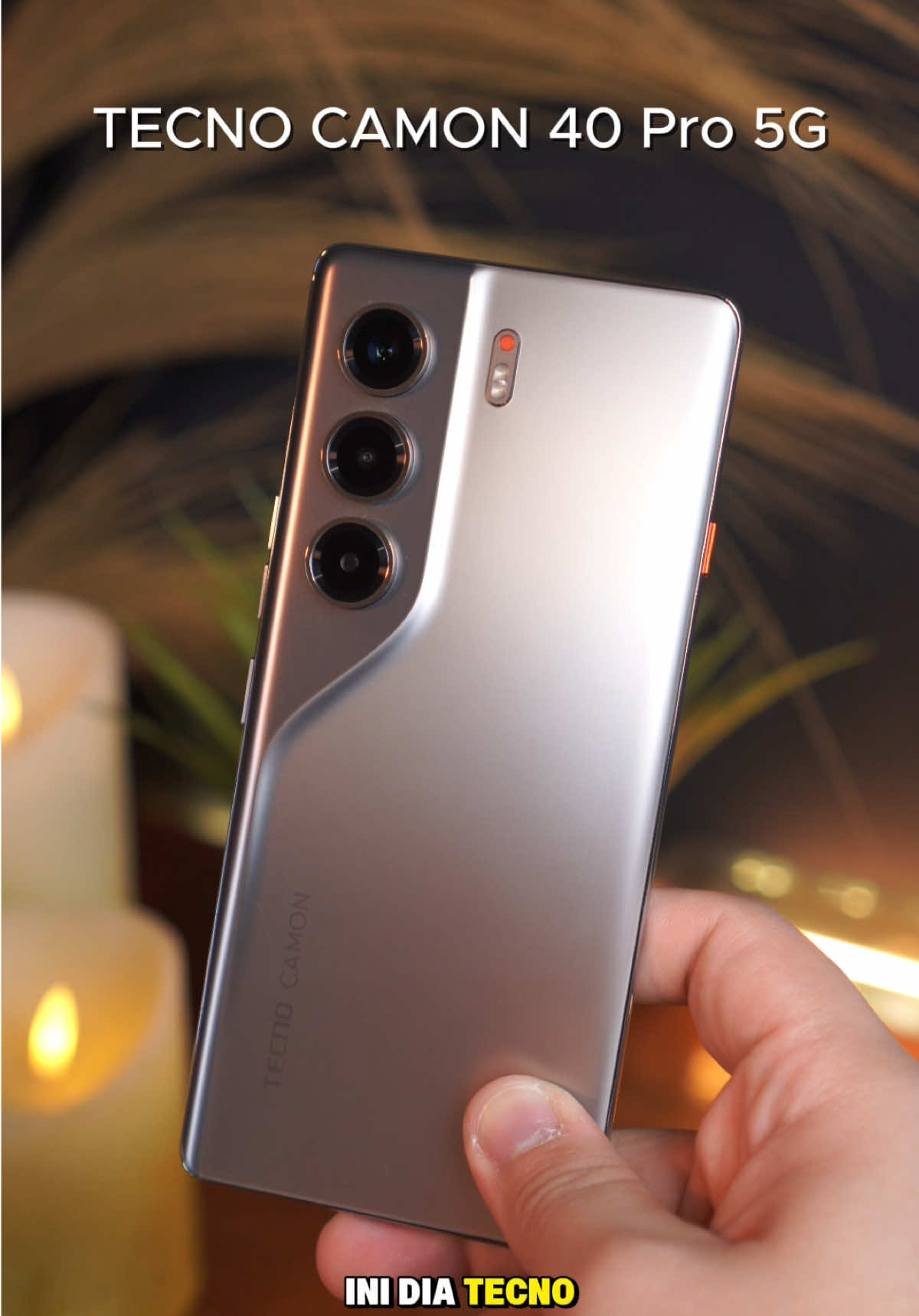 Warna baru Sandy Titanium dari TECNO CAMON 40 Pro 5G cakep banget ! plus sekarang ada fitur Live Photo bikin hasil foto berasa lebih hidup #PerfectSnapAnytime #tecnocamon40pro5g 