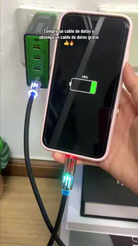 El evento está caliente🔥 en progreso, compra uno y llévate otro envío gratis al mismo tiempo 👍🚢, no hay mucho inventario 🚀🚨 Ven y cómpralo 😍👏#fastcharger #chargingline #typec #buy1get1free😚 #freeshipping 
