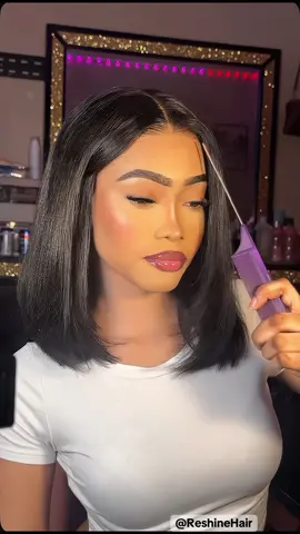 @Reshine Hair Store Quick, glueless, flawless ✨ This layered yaki bob is giving scalp & salon in minutes! 💇🏽‍♀️🔥   #hairinspo #reshinehairstore #reshinehair #layeredbob #yakibob  
